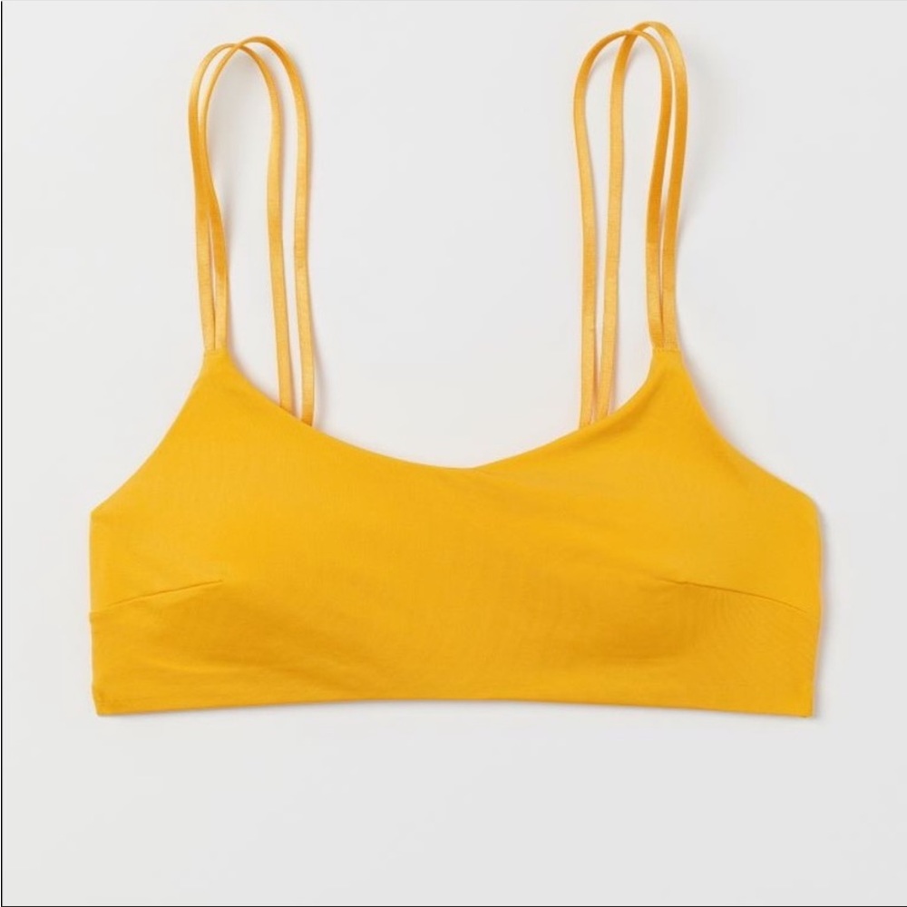H&M yellow bikini top